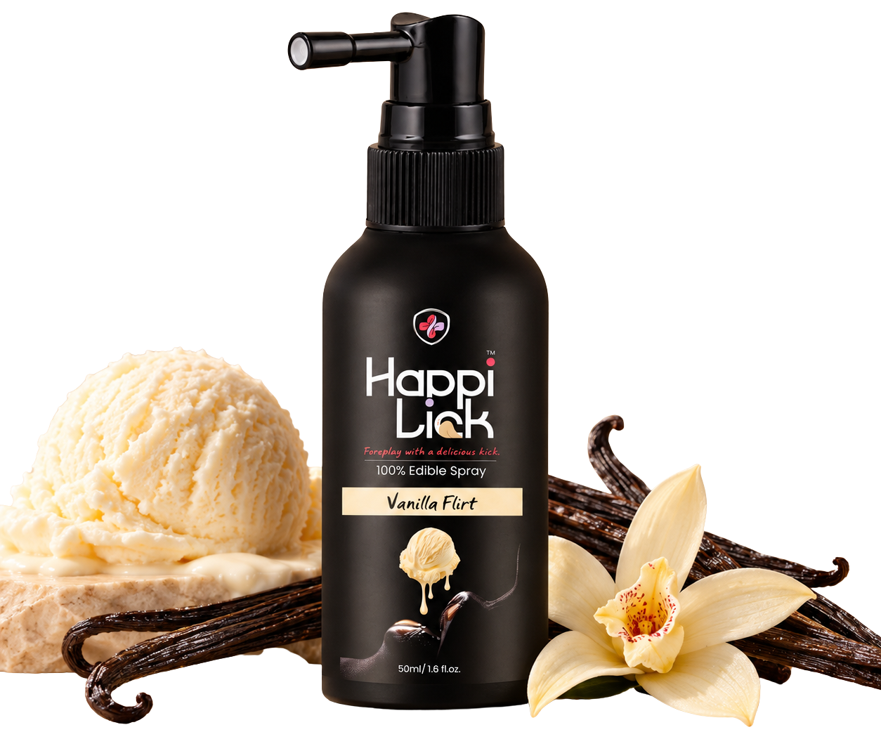 HappiLick Vanilla Flirt flavoured spray
